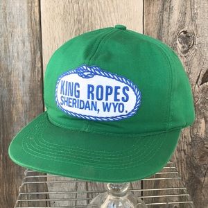 VTG King Ropes Sheridan Wyoming Embroidered Patch Snapback Hat, OS